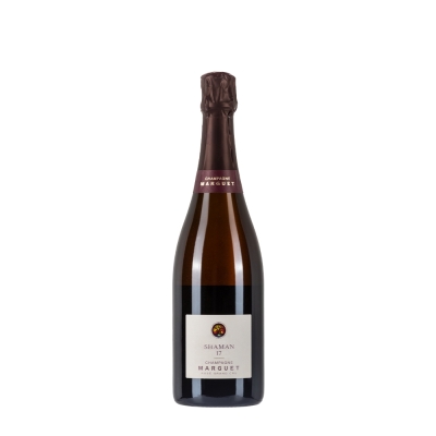 Bottiglia di champagne Marguet Shaman Rosè 17 da 0,75l