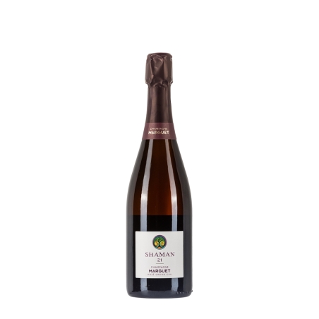 Bottiglia di champagne Marguet Shaman Rosè 21 da 0,75l