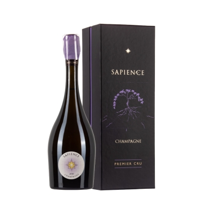 Bottiglia di champagne Marguet Sapience 2010 con astuccio da 0,75l