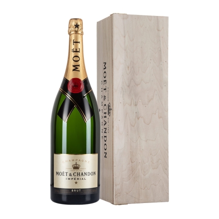 Jeroboam di Moet Brut imperial in cassa legno da 3l