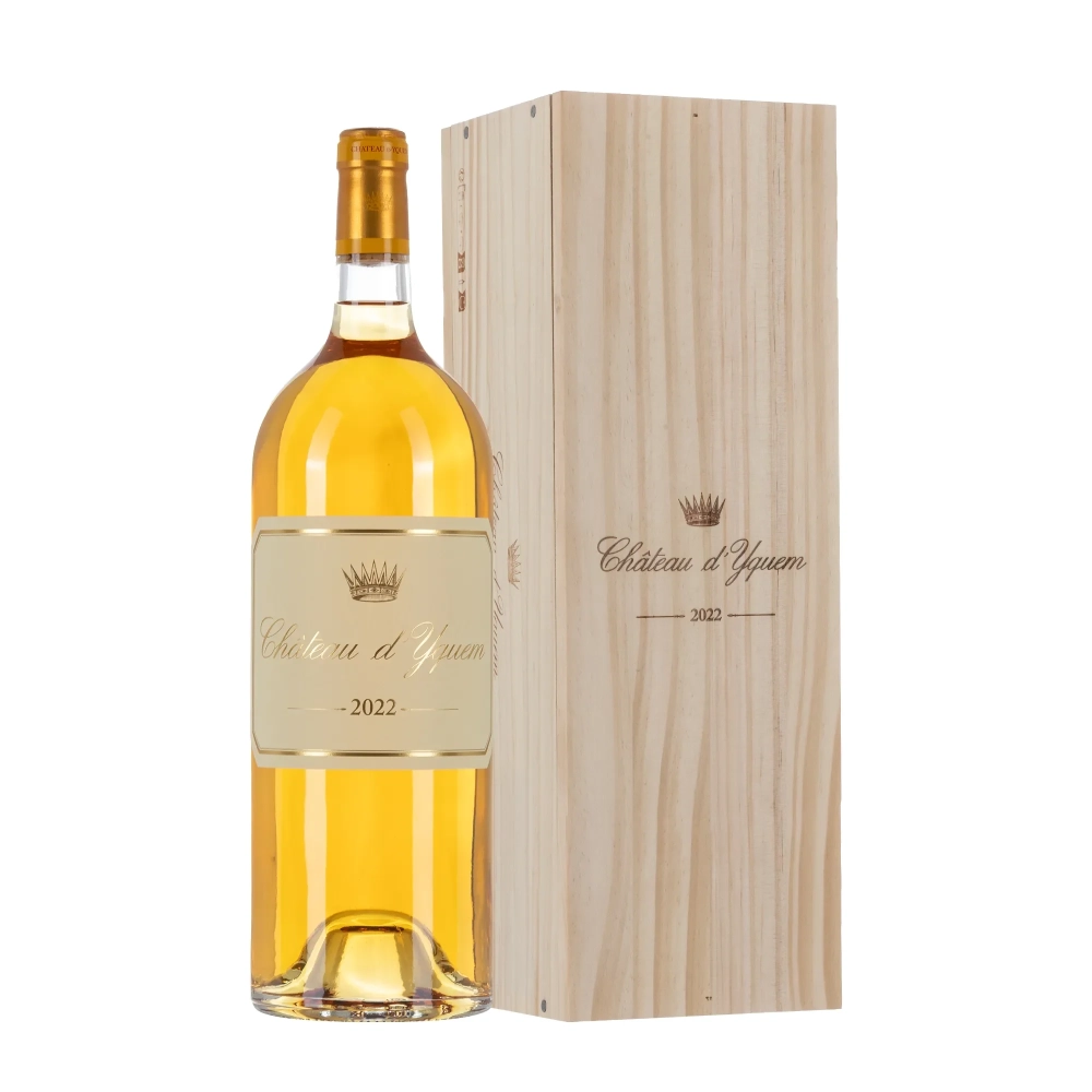 Magnum di Chateau D'Yquem 2022 in cassa in legno da 1,5l