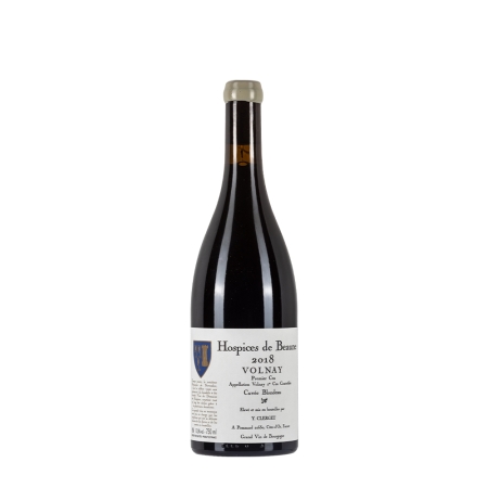 Bottiglia di Y. Clerget Volnay Hospices de Beaune 2018 Cuvée Blondeau 1er Cru