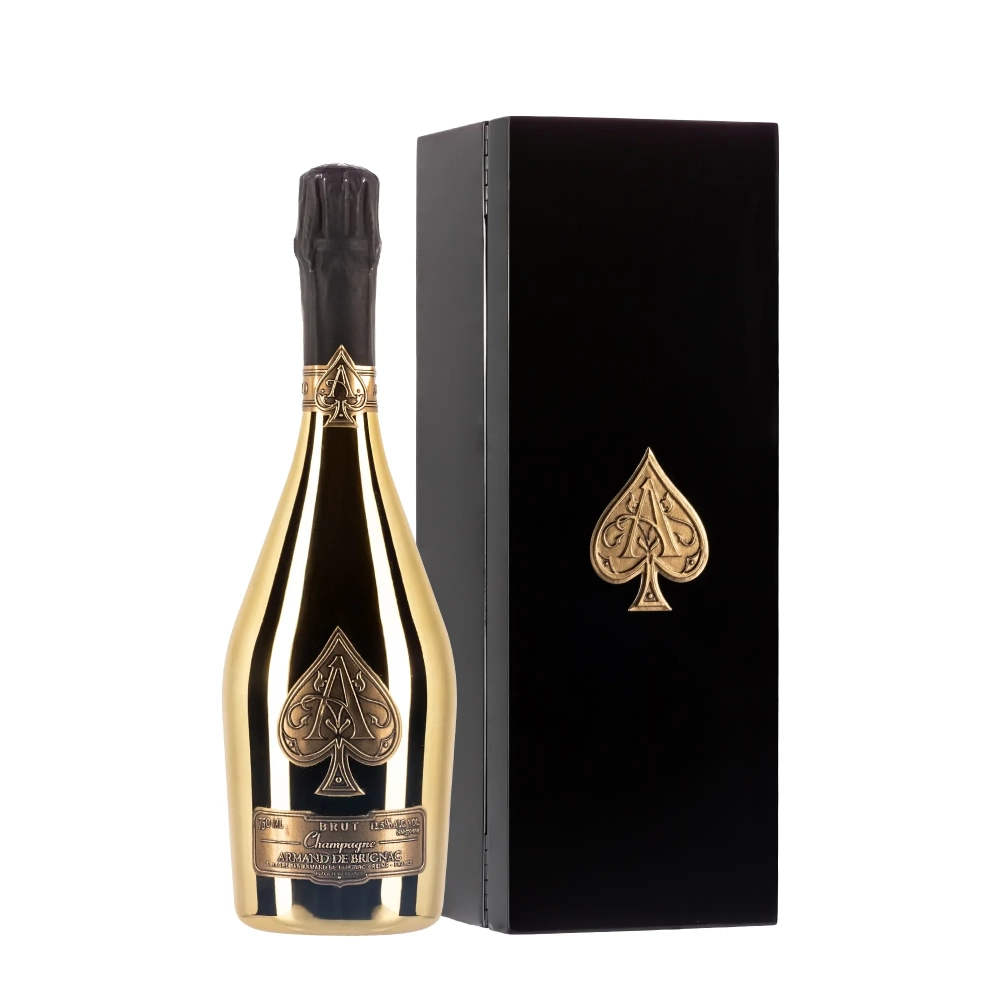 Armand de Brignac Gold bottiglia 75cl con cofanetto prestige - Bwineshop