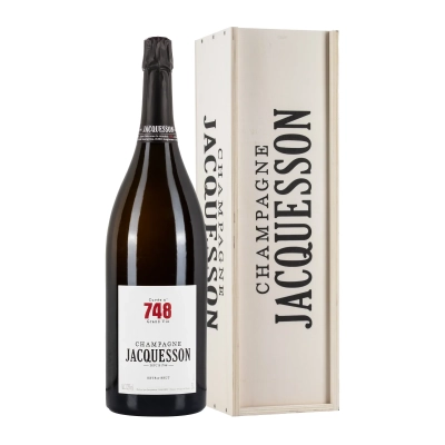 Jacquesson 748 Extra Brut Jeroboam 3L in cassa in legno - Bwineshop