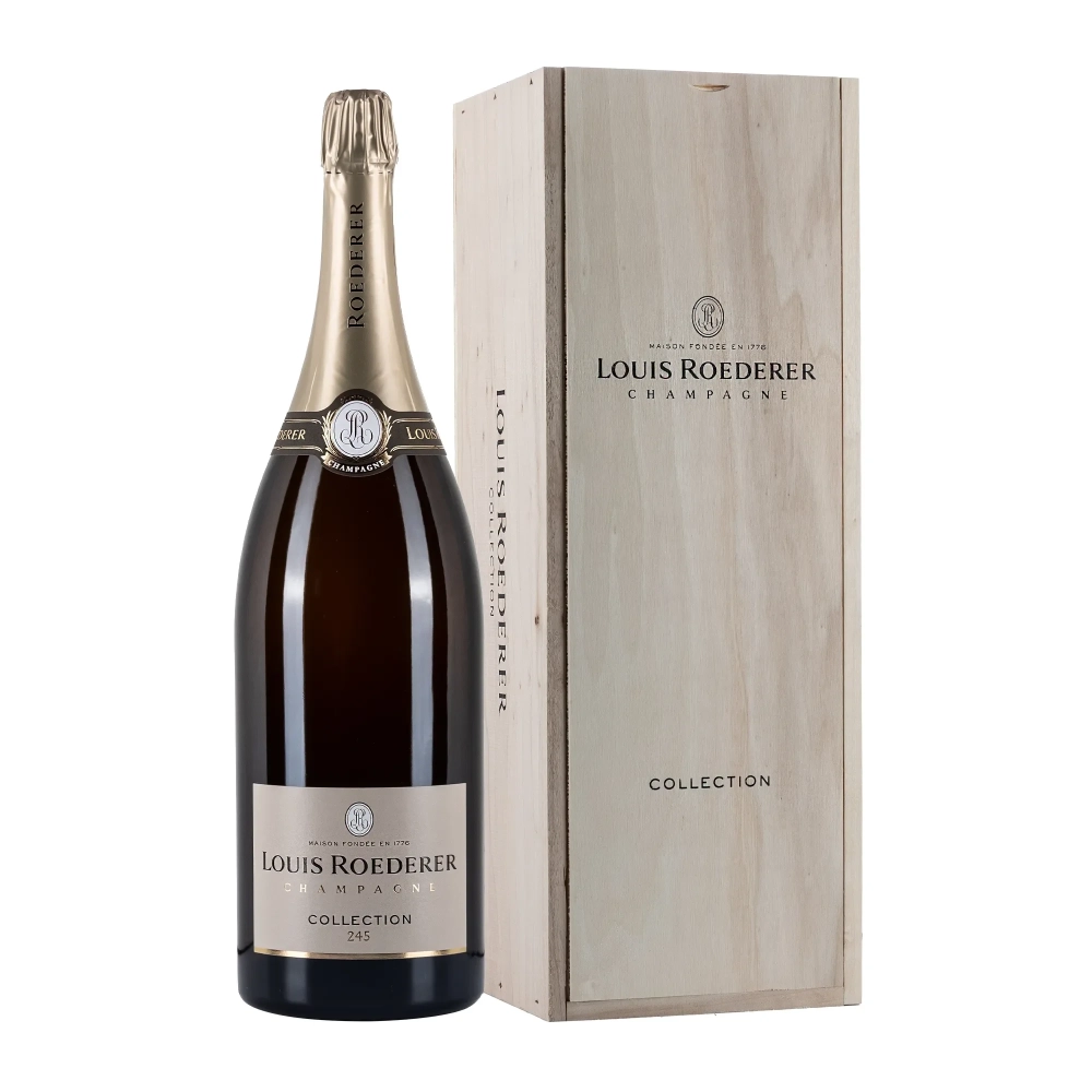 Louis Roederer Collection 245 Jeroboam 3L in cassa di legno - Bwineshop