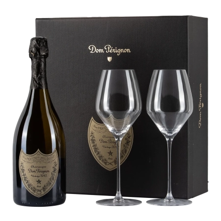 Dom Perignon Vintage 2012 con astuccio 2 Bicchieri 75cl - Bwineshop