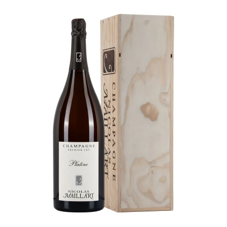 Nicolas Maillart Platine Premier Cru Jeroboam con cassa in legno 3l - Bwineshop