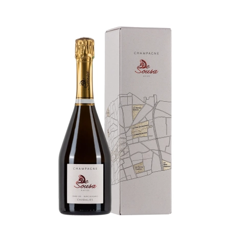 De Sousa Grand Cru Blanc de Blancs Caudalies con astuccio bottiglia 75cl - Bwineshop