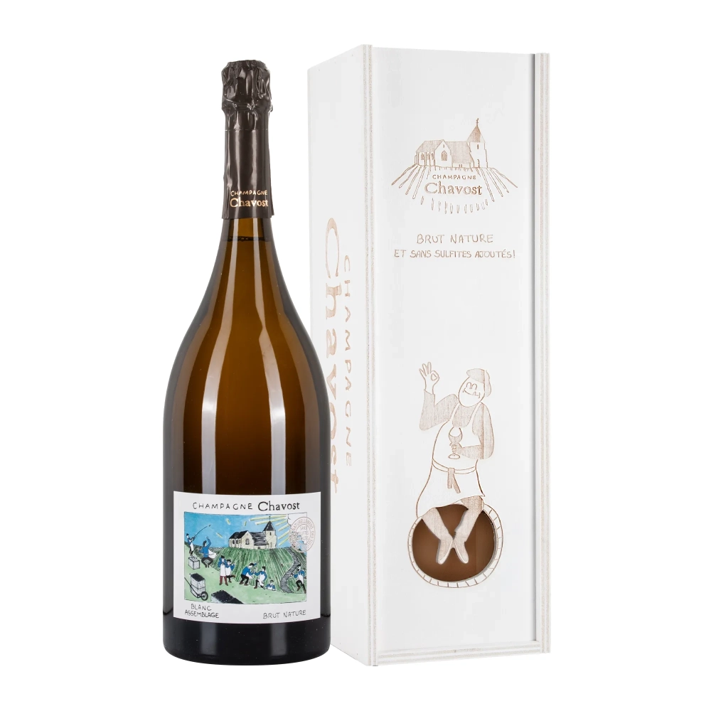 Chavost Blanc Assemblage Brut Nature Jeroboam 3L con cassa legno – Bwineshop