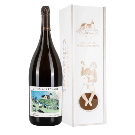 Chavost Blanc D'assemblage Brut nature Mathusalem 6L con cassa legno - Bwineshop