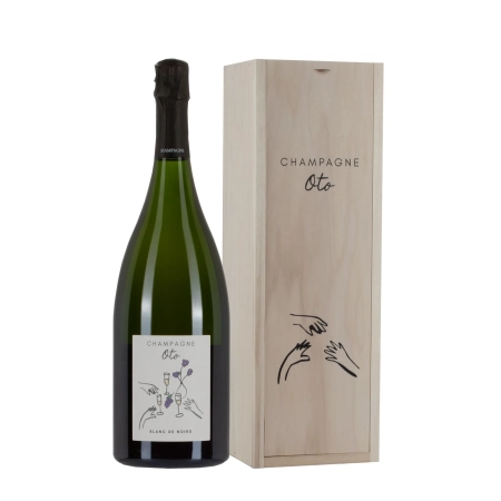 Champagne Oto Blanc de Noirs Magnum 150cl in cassa legno – Bwineshop