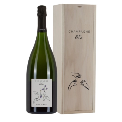 Champagne Oto Blanc de Noirs Mathusalem 6L in cassa legno – Bwineshop