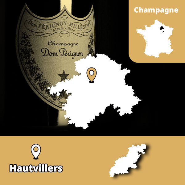 Champagne Dom Pérignon Moët Hautvillers Pinot Noir Chardonnay millesimato