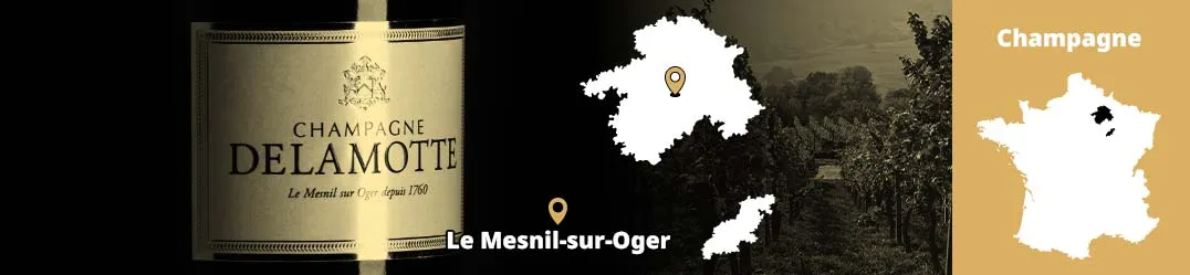 Champagne Delamotte Le Mesnil-sur-Oger Chardonnay Grand Cru mineralità purezza