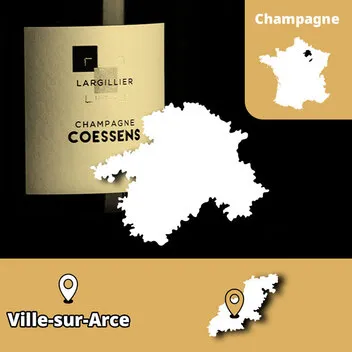 Champagne Coessens Ville-sur-Arce Pinot Noir Lieu-dit Largillier Côte des Bar terroir